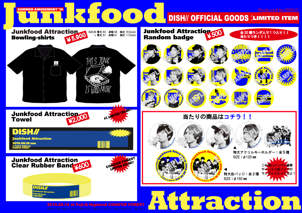 音楽DISH// Junkfood Attraction コニファー チケット